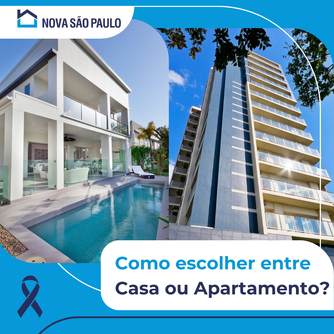 Como escolher entre Casa ou Apartamento