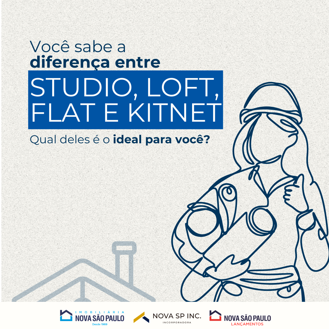 Studio, Kitnet, Loft e Flat: Qual a diferença entre eles?
