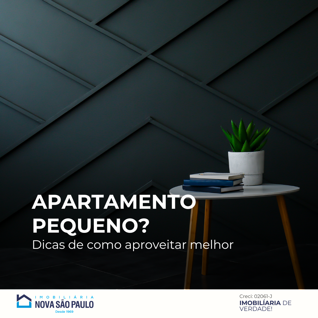 Dicas para decorar seu apartamento pequeno e aproveitar melhor o espaço
